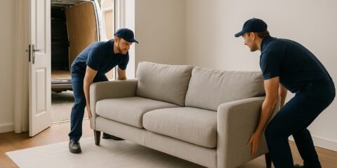 Professional movers collecting a sofa in Woking for same-day furniture pickup – Man and Van Woking
